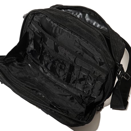 LOGO WAPPEN CANVAS MINI SHOULDER BAG【BLACK】