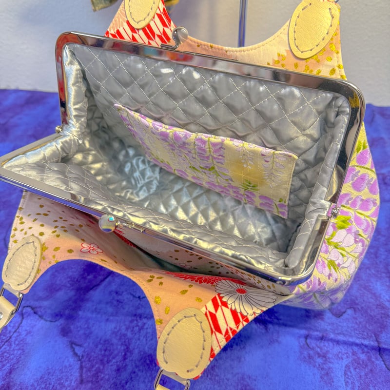 みっきー　特大あおりがま口バッグ　ハンドメイド みっきー 特大あおりがま口バッグ ハンドメイド みっきー様専用