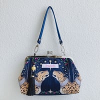 Beast・レオパード(black)クラッチバッグ