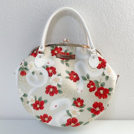 Zeppink がま口バッグ 菖蒲華がま口バッグ(青) | Zeppink