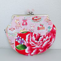 Sweets&Retro(ピンク)がま口ショルダーバッグ
