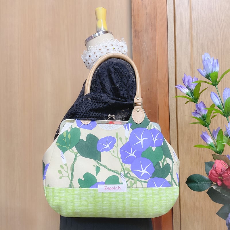 朝の顔(麹色)あおりがま口バッグ | Zeppink 朝の顔(麹色)あおりがま口バッグ | Zeppink