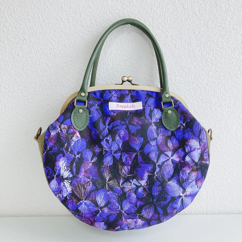 しずかの庭-紫陽花-(紫)がま口バッグ | Zeppink しずかの庭-紫陽花-(紫)がま口バッグ | Zeppink
