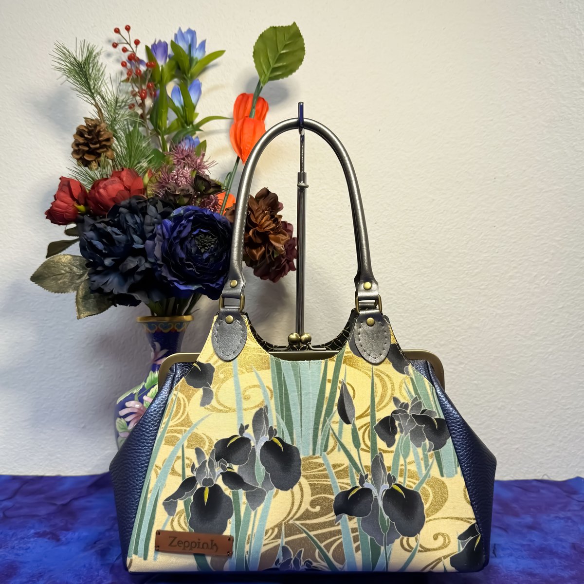 ama　花籠 255.エコクラフト花結び編みかごバッグの通販 by jun830's shop｜ラクマ