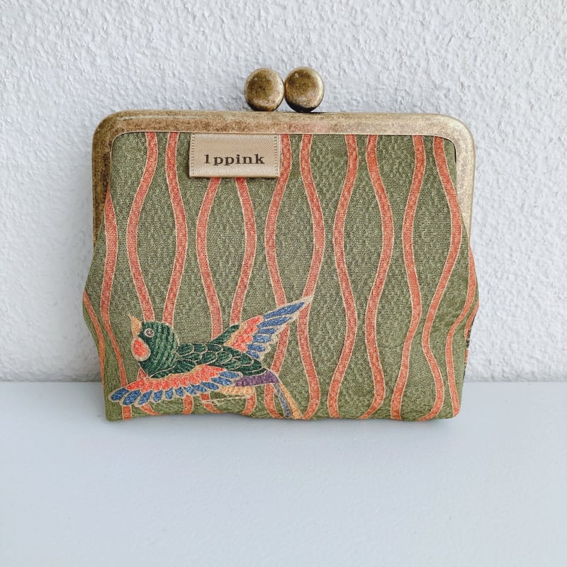 ぷっくりがま口ポーチ 【がま口ポーチ】 #2 DAISOの口金を使って