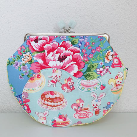 Sweets&Retro(ミント)がま口ショルダーバッグ