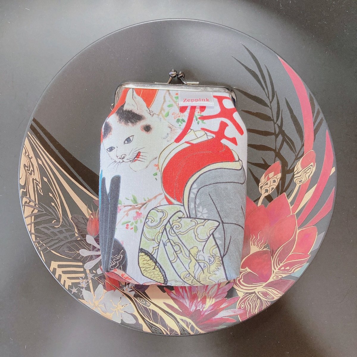 変化妖猫縦型がま口ポーチ | Zeppink 変化妖猫縦型がま口ポーチ | Zeppink