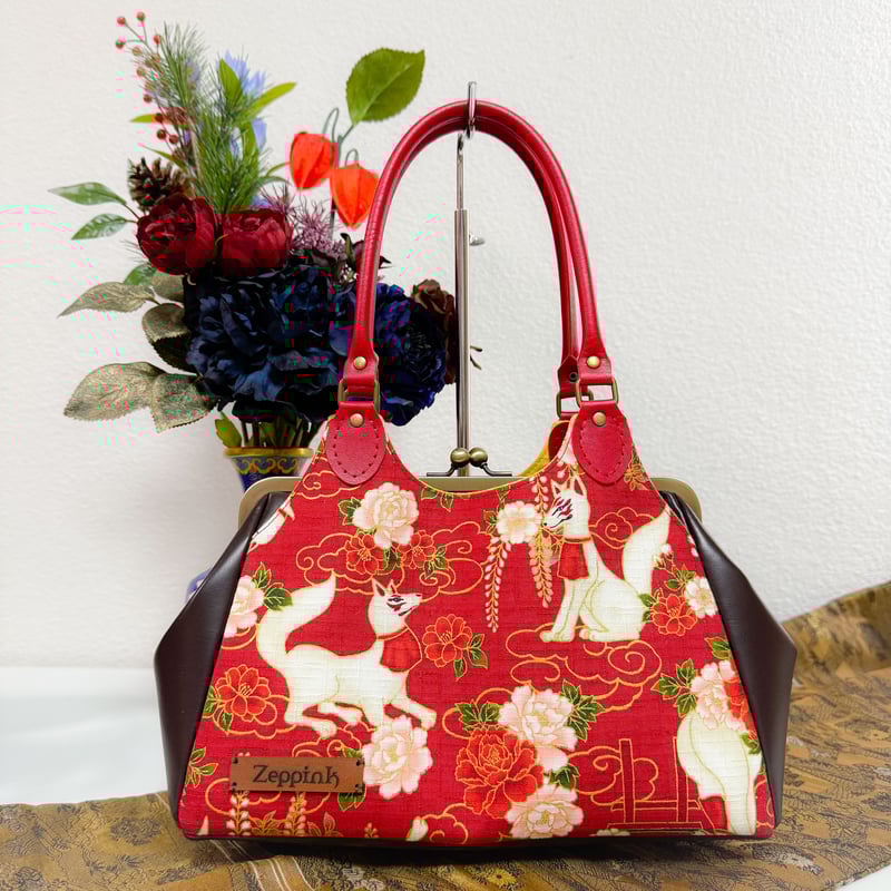 お稲荷さまがま口バッグ(赤) | Zeppink