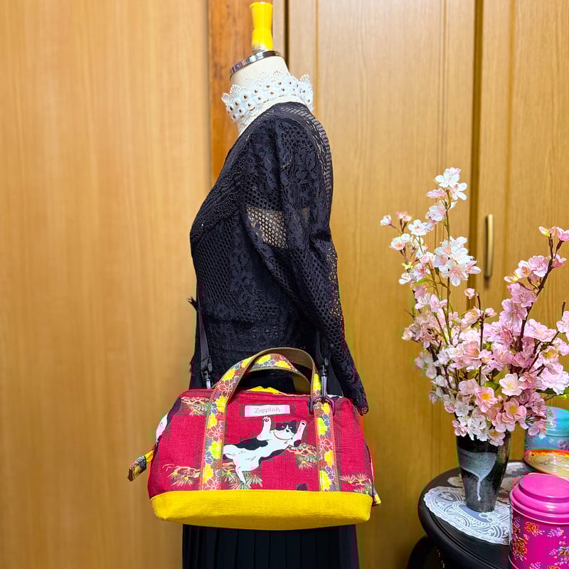 おしゃれバッグ　母の日　森林自然　動物　たっぷり収納　口金バッグ　ハンドメイド おしゃれバッグ母の日森林自然動物たっぷり収納口金バッグハンドメイド