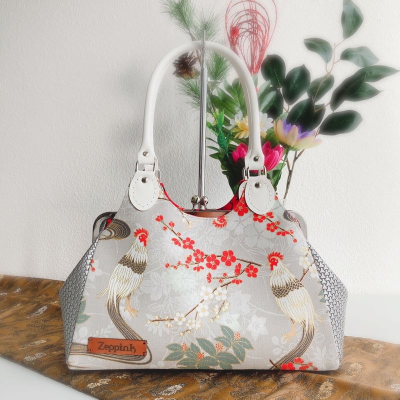 ゴンちゃん　がま口スクエアバック がま口バッグ 6.8寸 碁石玉 バラ | 商品詳細 | 高島屋オンライン