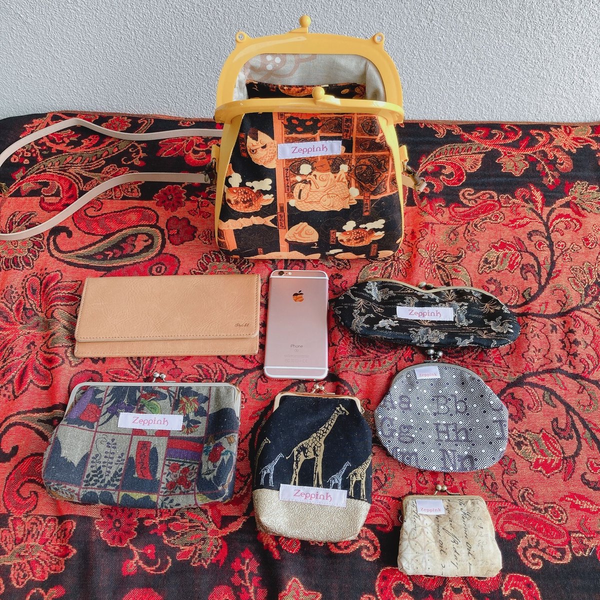 鯛焼き　ショルダーバッグ　ハンドメイド　カエルポーチ 鯛焼き ショルダーバッグ ハンドメイド カエルポーチ
