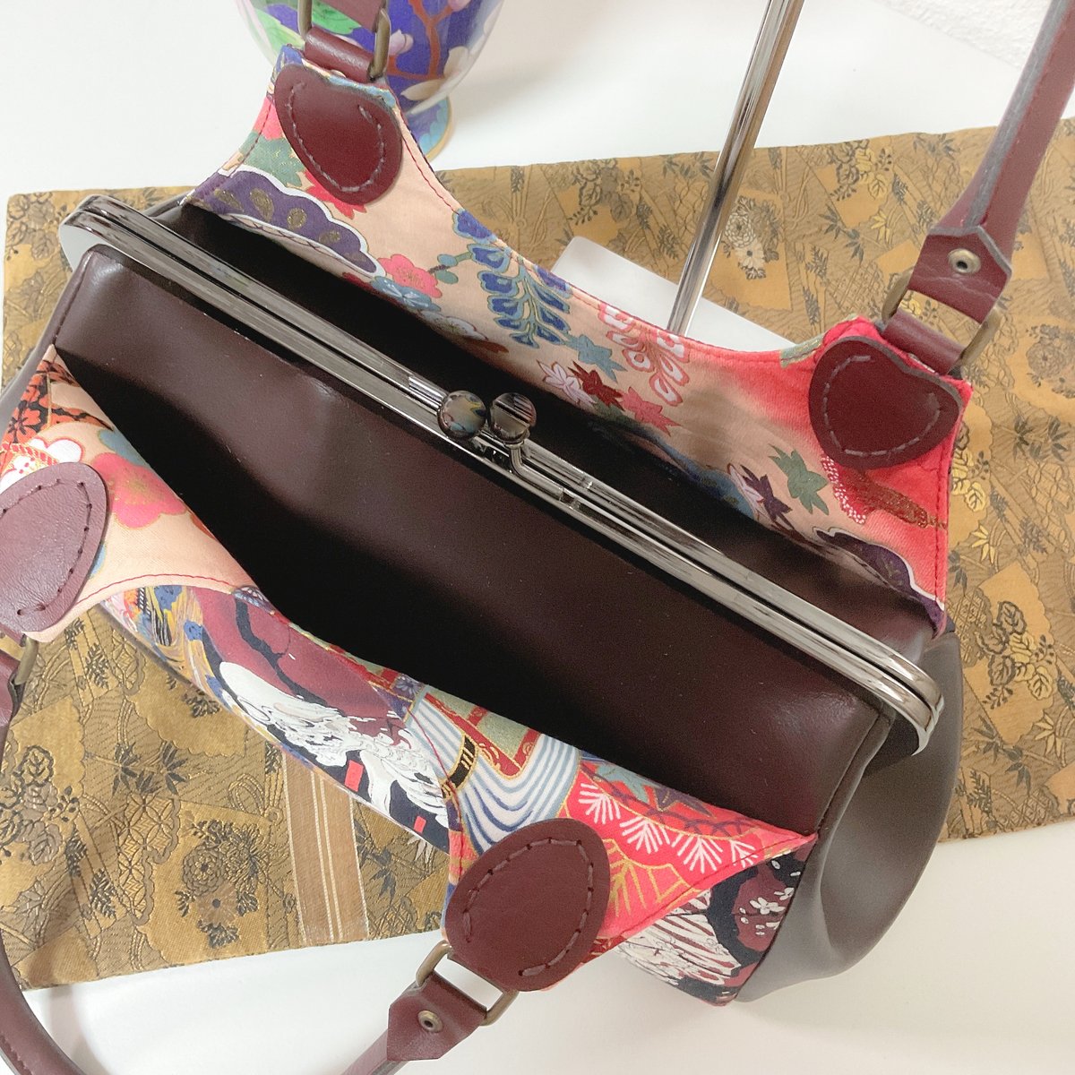 【じん様 追加分待ち】スカル ドクロ あおりがま口バッグ スカル ドクロ あおりがま口バッグ - メルカリ