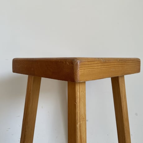 Square Seat Stool for Les arcs-3 / Charlotte Perriand / France, c1980