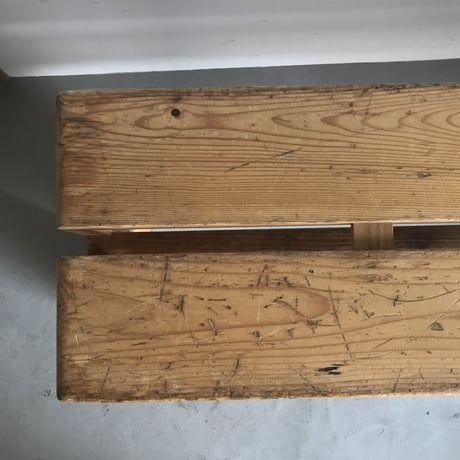 2 Planks Bench for "Les Arcs"-1 / Charlotte Perriand / 1970s