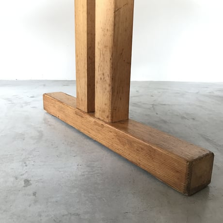 Solid Pine Table 1200 for "Les Arcs" / Charlotte Perriand