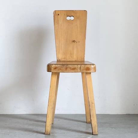 Solid Pine Dining Chair from Trois Vallées / Rene Martin -2
