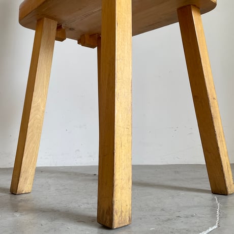 Solid Pine Dining Chair from Trois Vallées / Rene Martin -2