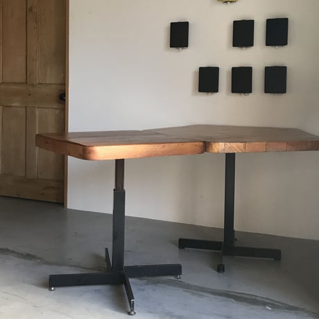 ［※PRICE/ASK］Adjustable Square Table-Early edition(ca,1976) / Charlotte Perriand