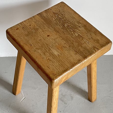 Square Seat Stool for Les arcs-5 / Charlotte Perriand / France, c1980