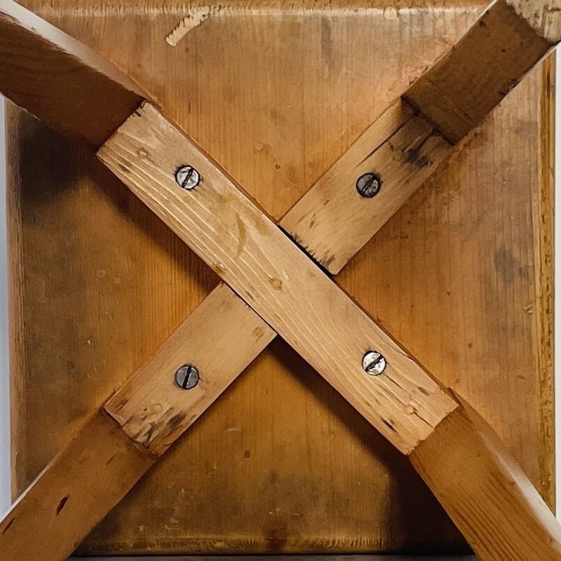 Solid pine stool for 