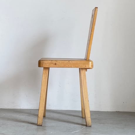 Solid Pine Dining Chair from Trois Vallées / Rene Martin -2