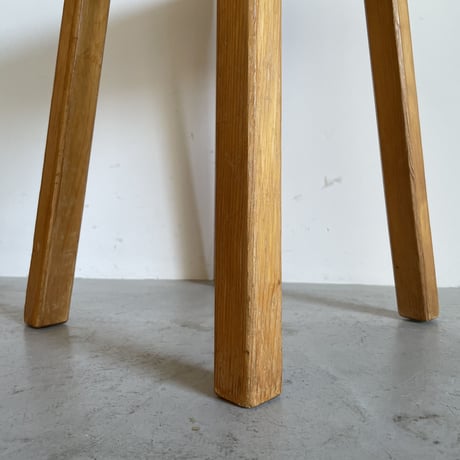Square Seat Stool for Les arcs-1 / Charlotte Perriand / France, c1980
