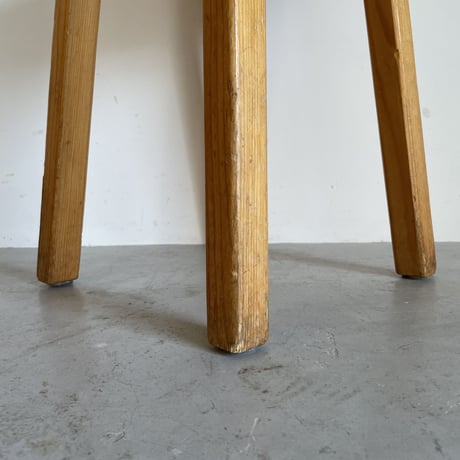 Square Seat Stool for Les arcs-3 / Charlotte Perriand / France, c1980