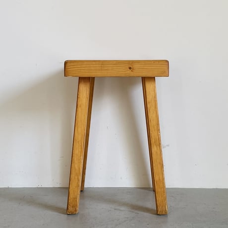 Square Seat Stool for Les arcs-2 / Charlotte Perriand / France, c1980