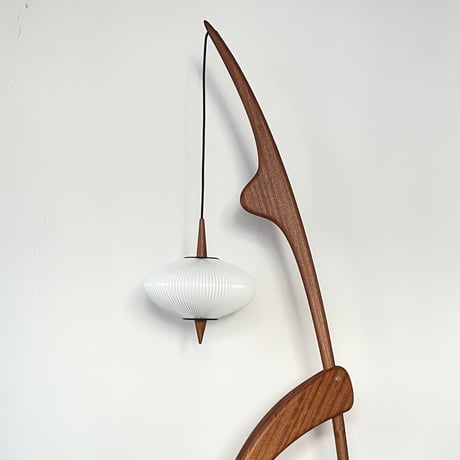 ※Build To Order / N°14.950 "the Praying Mantis"  Floor Lamp (Mahogany Sipo) / RISPAL PARIS
