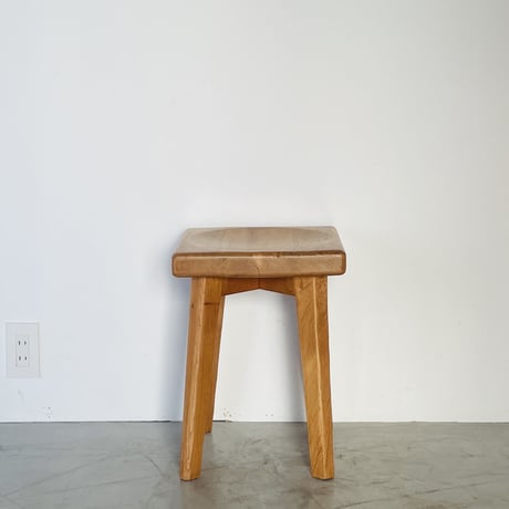 Solid pine stool for "Meribel"/ Christian Durupt / c.1950 -①