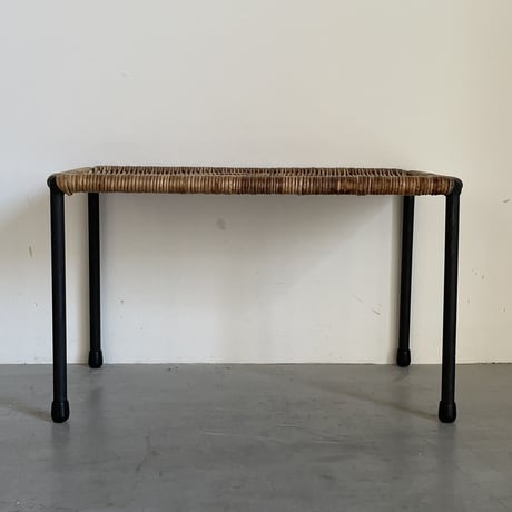 Rattan Small Table / Carl Aubock / c.1960