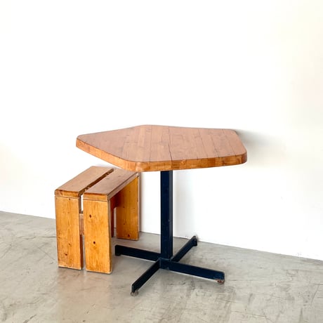 Pentagon Table for "Les Arcs" / Charlotte Perriand / c.1970