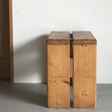 2 Planks Stool for "Les Arcs"-6 / Charlotte Perriand / 1970s