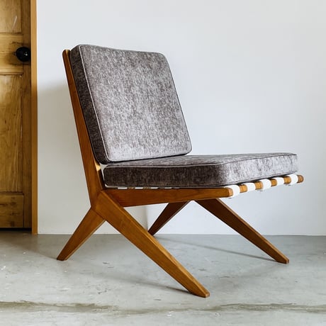 ［※PRICE/ASK］Scissor chair for Wohnbedarf / Pierre Jeanneret /  1950s Switzerland