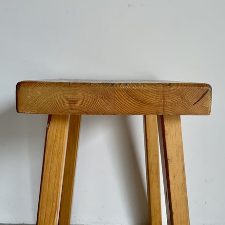 Square Seat Stool for Les arcs-5 / Charlotte Perriand / France, c1980