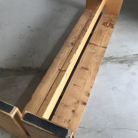 2 Planks Bench for "Les Arcs"-2 / Charlotte Perriand / 1970s