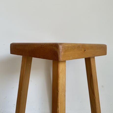Square Seat Stool for Les arcs-3 / Charlotte Perriand / France, c1980