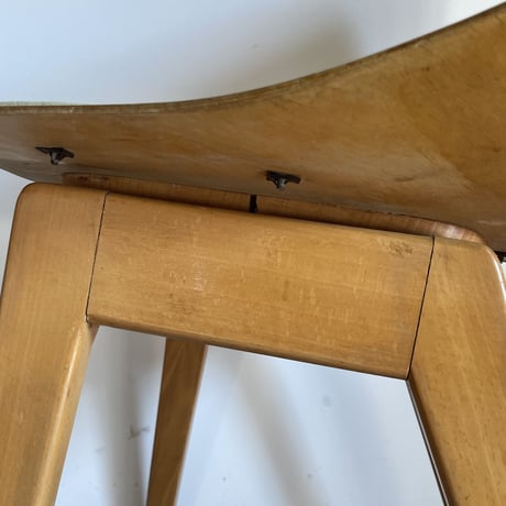 ［※PRICE/ASK］Tonneau Chair-Wood Leg-Palegreen Seat / Pierre Guariche