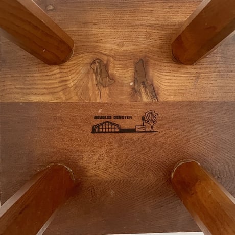 S01 Stool with "DEMOYEN" stamp -2 / Pierre Chapo / ca.1970