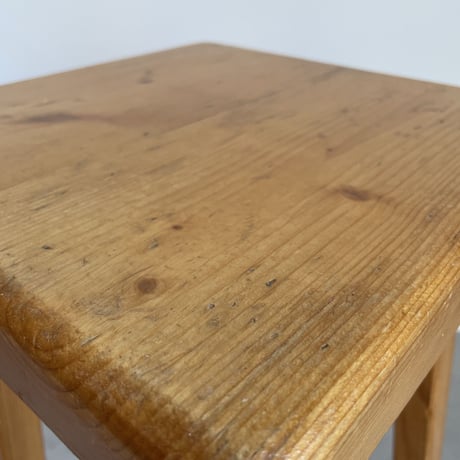 Square Seat Stool for Les arcs-3 / Charlotte Perriand / France, c1980