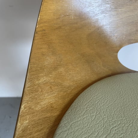 ［※PRICE/ASK］Tonneau Chair-Wood Leg-Palegreen Seat / Pierre Guariche
