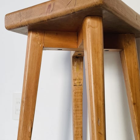 Solid pine stool for "Meribel"/ Christian Durupt / c.1950 -①