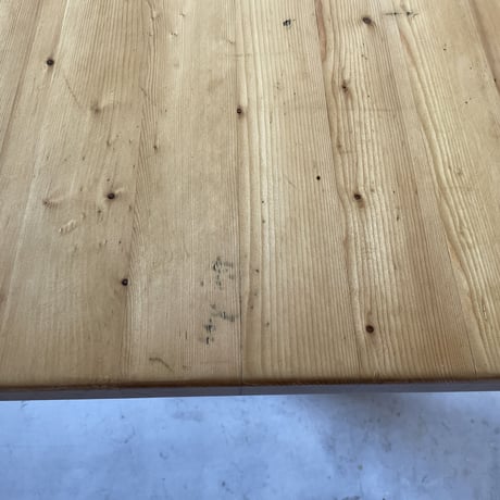 Solid Pine Table 1200 for "Les Arcs"-3 / Charlotte Perriand