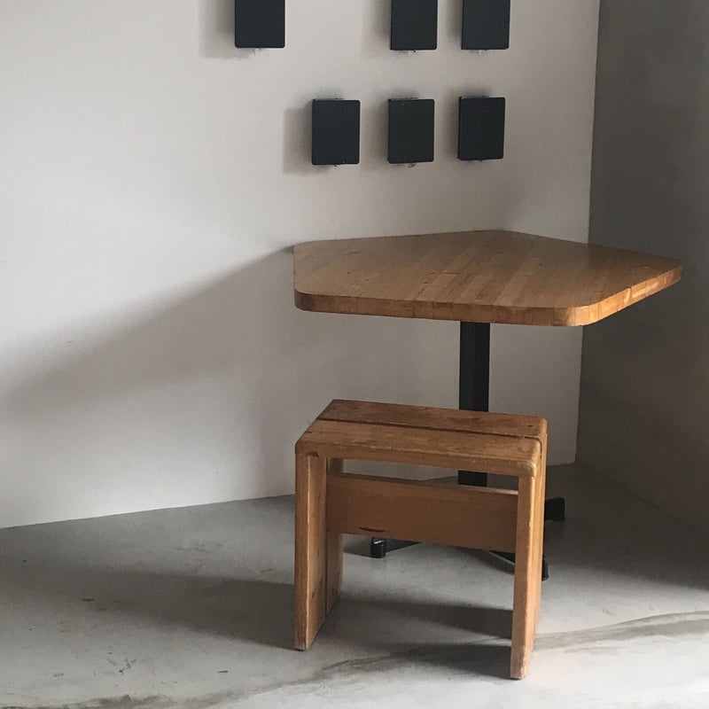 シャルロットペリアン Les Arcs スクエアスツール Square Seat Stool for Les arcs-5 / Charlotte Pe