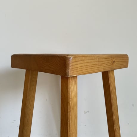 Square Seat Stool for Les arcs-2 / Charlotte Perriand / France, c1980
