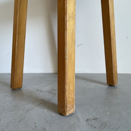 Square Seat Stool for Les arcs-2 / Charlotte Perriand / France, c1980