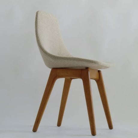 Amsterdam (Tonneau) Chair-Wood Leg / Pierre Guariche