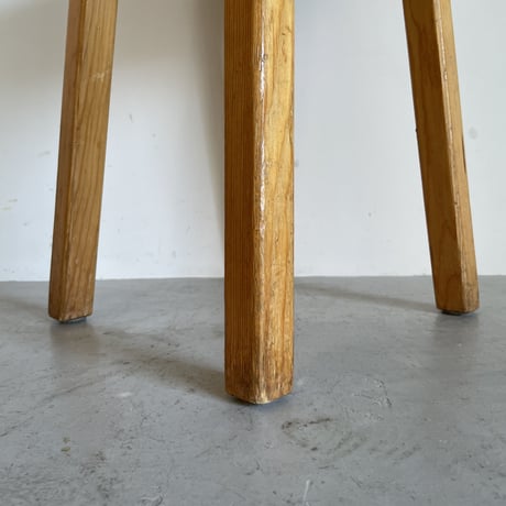 Square Seat Stool for Les arcs-3 / Charlotte Perriand / France, c1980