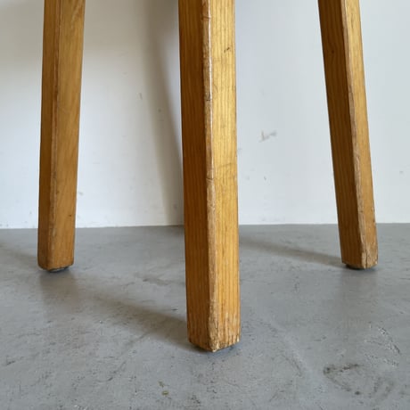Square Seat Stool for Les arcs-2 / Charlotte Perriand / France, c1980