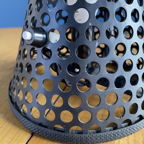 Perforated Steel Table Lamp / unknown / France / c.1980?